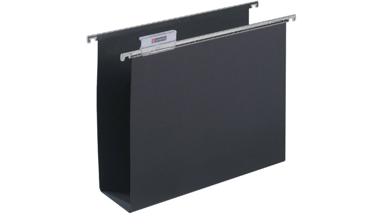 Hangmap Djois Alzicht folio frontaal U-bodem 80mm zwart