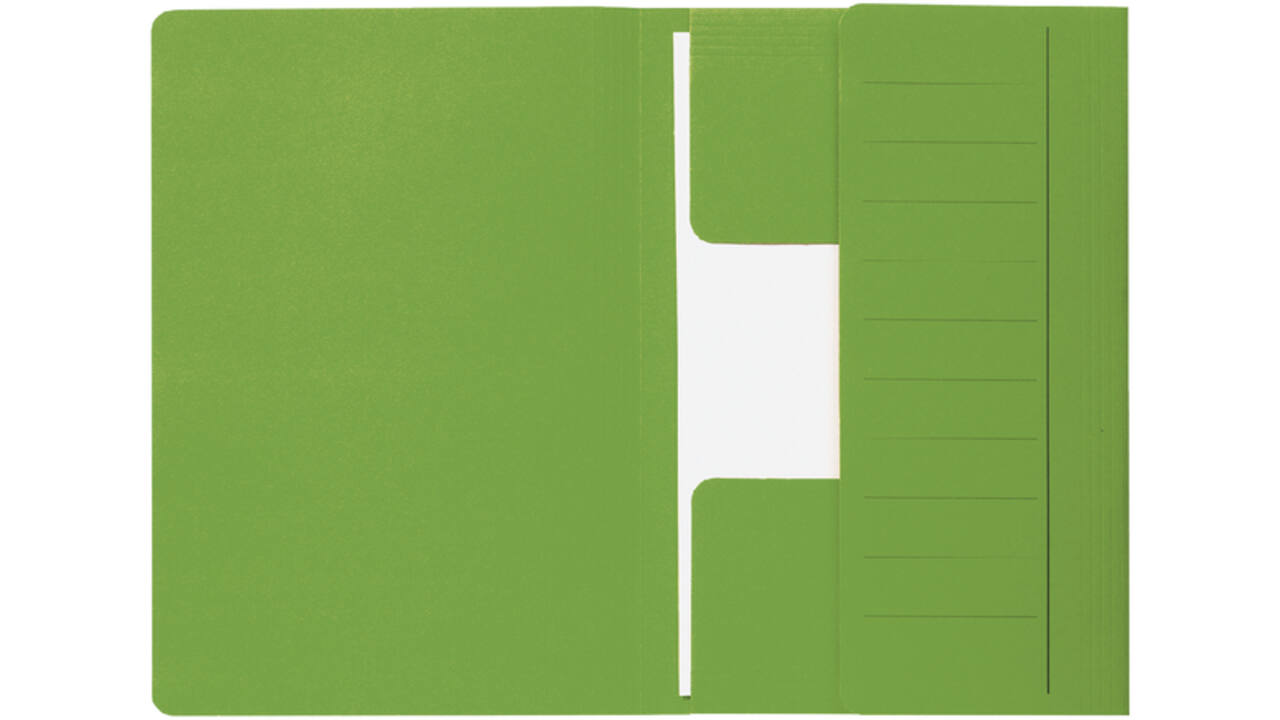 Dossiermap Djois Secolor Mammoet folio 3 kleppen 250gr recylced groen
