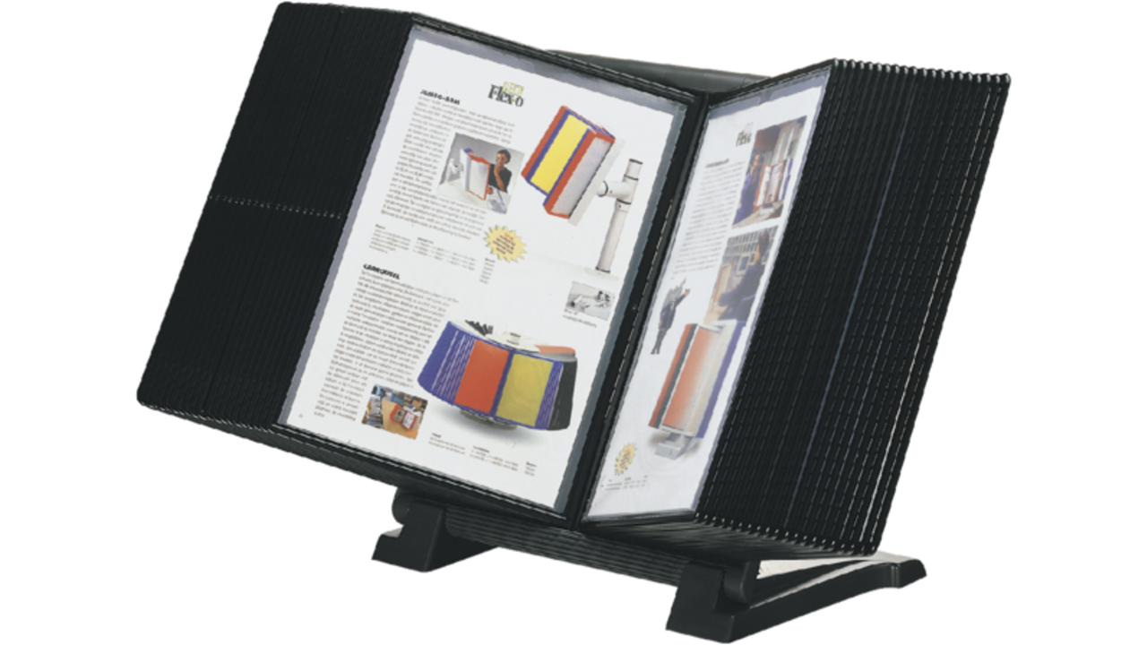 Infomanager Djois Flex-O-Frame basis met 10-tassen antraciet/zwart