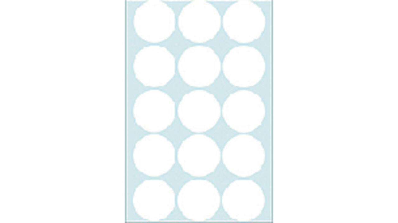 Etiket HERMA 2270 rond 32mm wit 480stuks