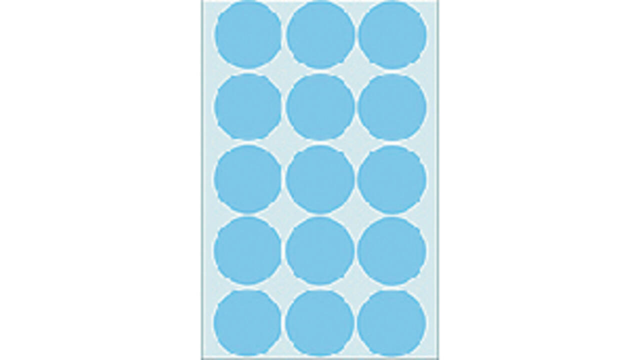 Etiket HERMA 2273 rond 32mm blauw 480stuks