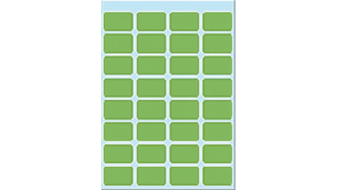 Etiket HERMA 3645 12x19mm groen 160stuks