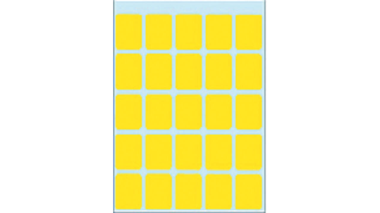 Etiket HERMA 3661 15x20mm geel 125 stuks
