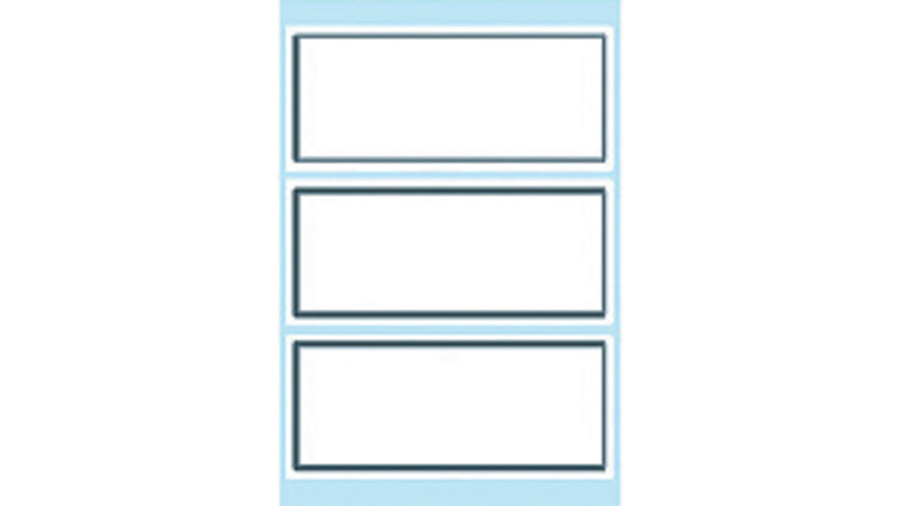 Etiket HERMA 5711 36x80mm schrift grijs kader 18stuks