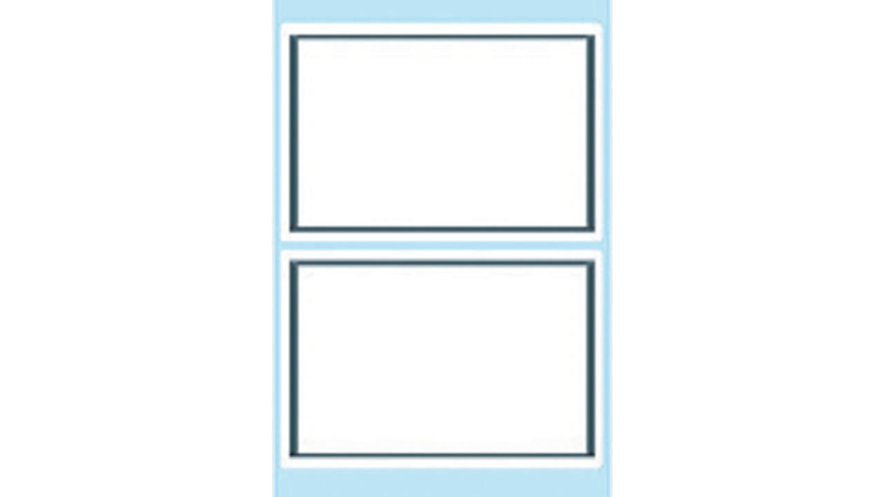 Etiket HERMA 5715 53x80mm schrift grijs kader 12stuks