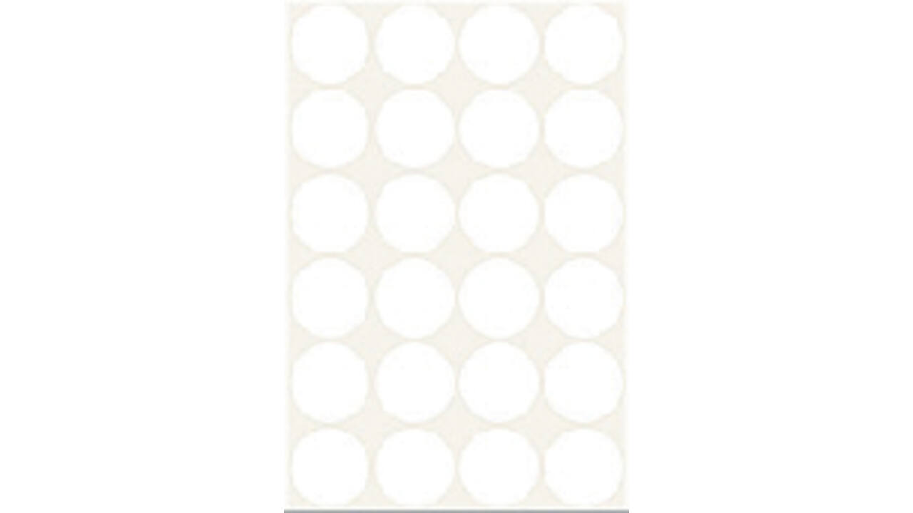 Etiket HERMA 2260 rond 25mm wit 768stuks