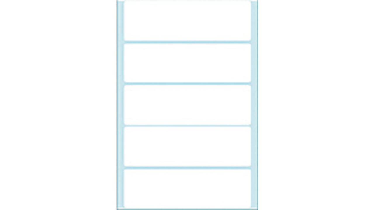 Etiket HERMA 2550 31x100mm wit 160 stuks
