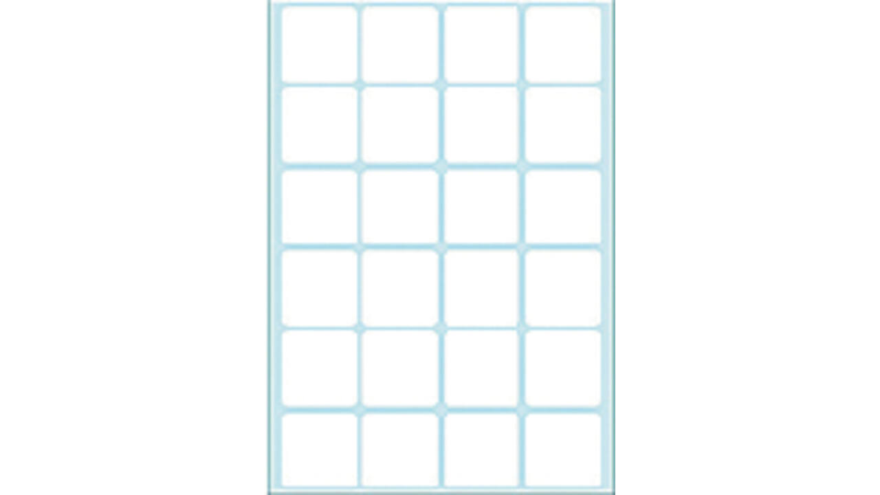 Etiket HERMA 2460 24x24mm wit 768 stuks