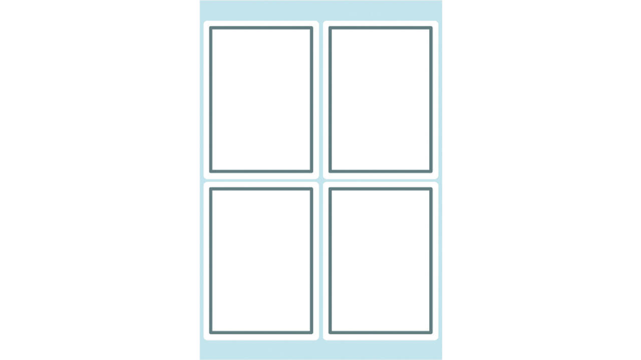 Etiket HERMA 5713 40x55mm schrift grijs kader 24stuks