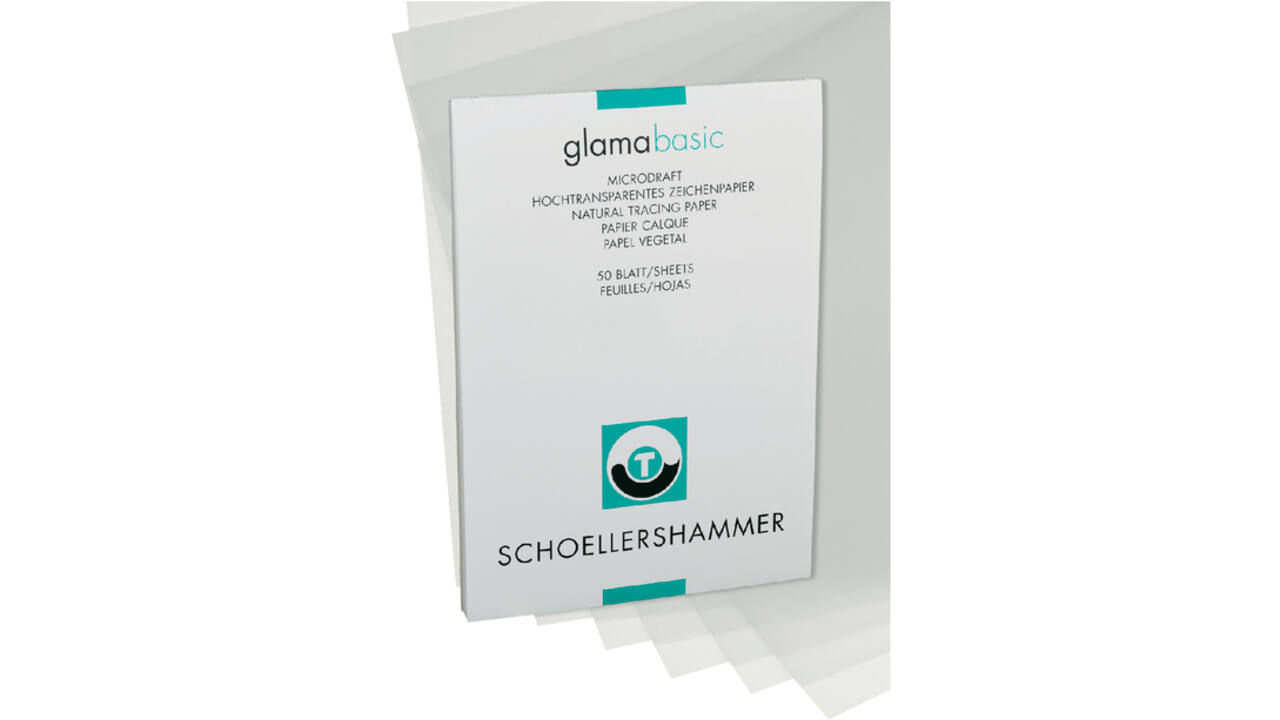Ontwerpblok Schoellershammer A3 60-65gr transparant 50vel