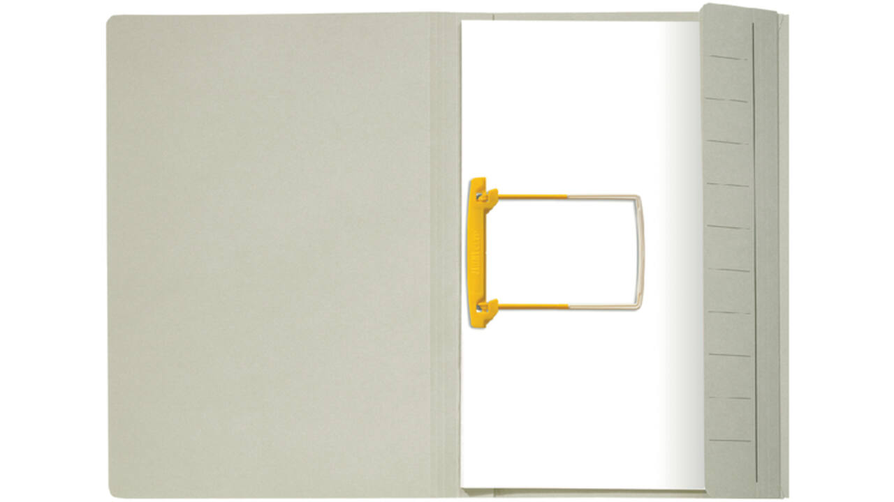 Combimap Secolor folio 1 klep recycled 250gr grijs