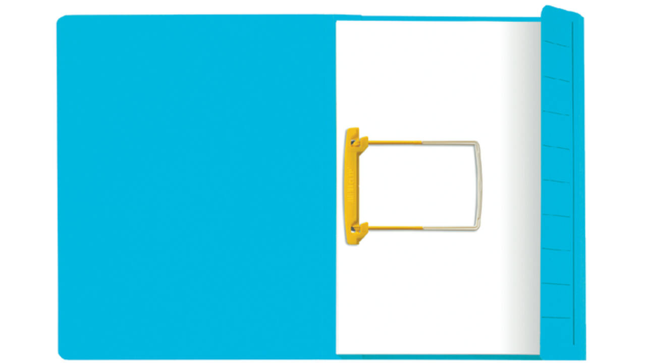 Clipmap Secolor A4 100% gerecycled karton 250gr blauw verpakt per 10 stuks