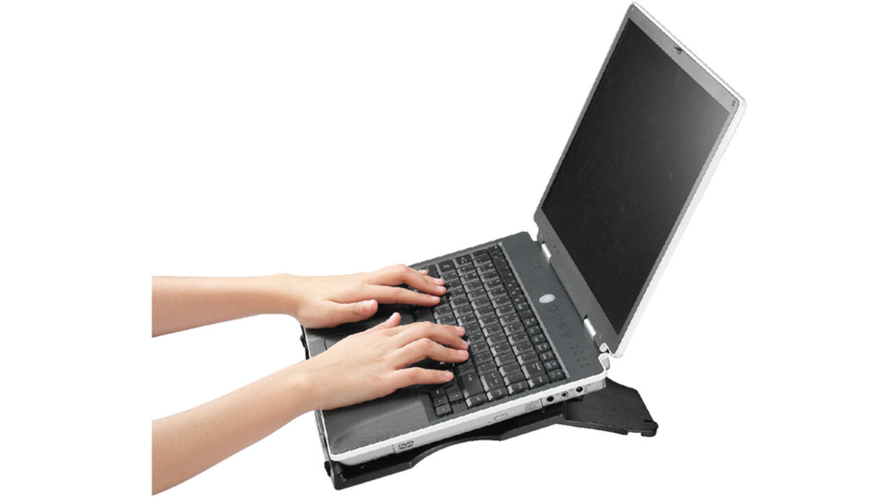 Laptopstandaard Quantore verstelbaar antraciet