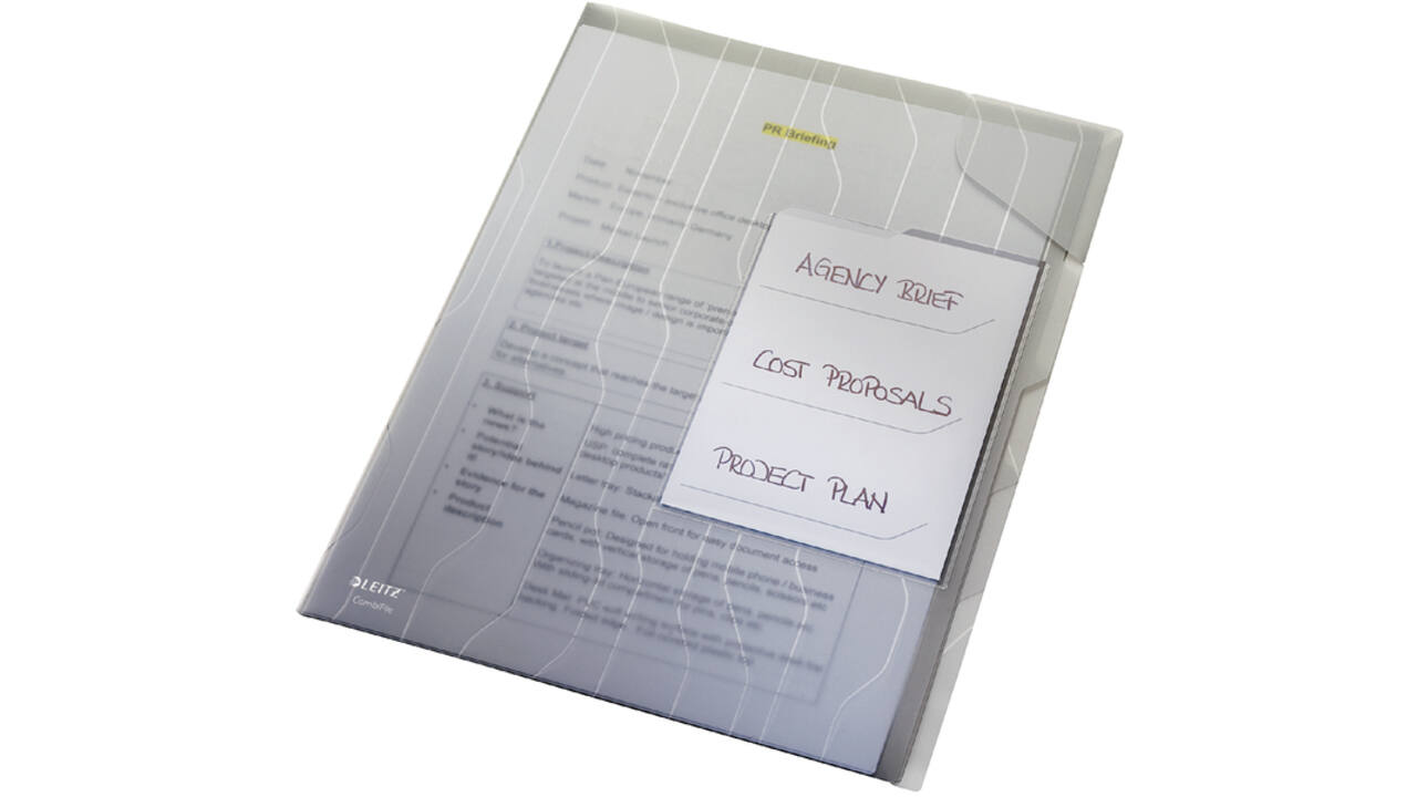 Combifile Leitz 4729 sorteerzichtmap A4 PP transparant