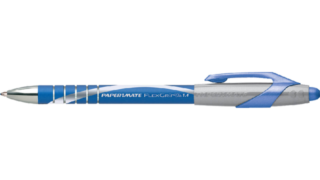 Balpen Paper Mate Flexgrip Elite breed blauw