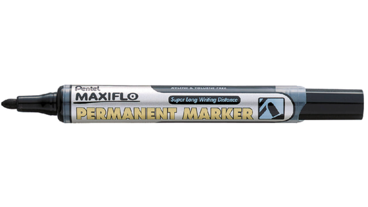 Viltstift Pentel NLF50 Maxiflo rond 1mm zwart