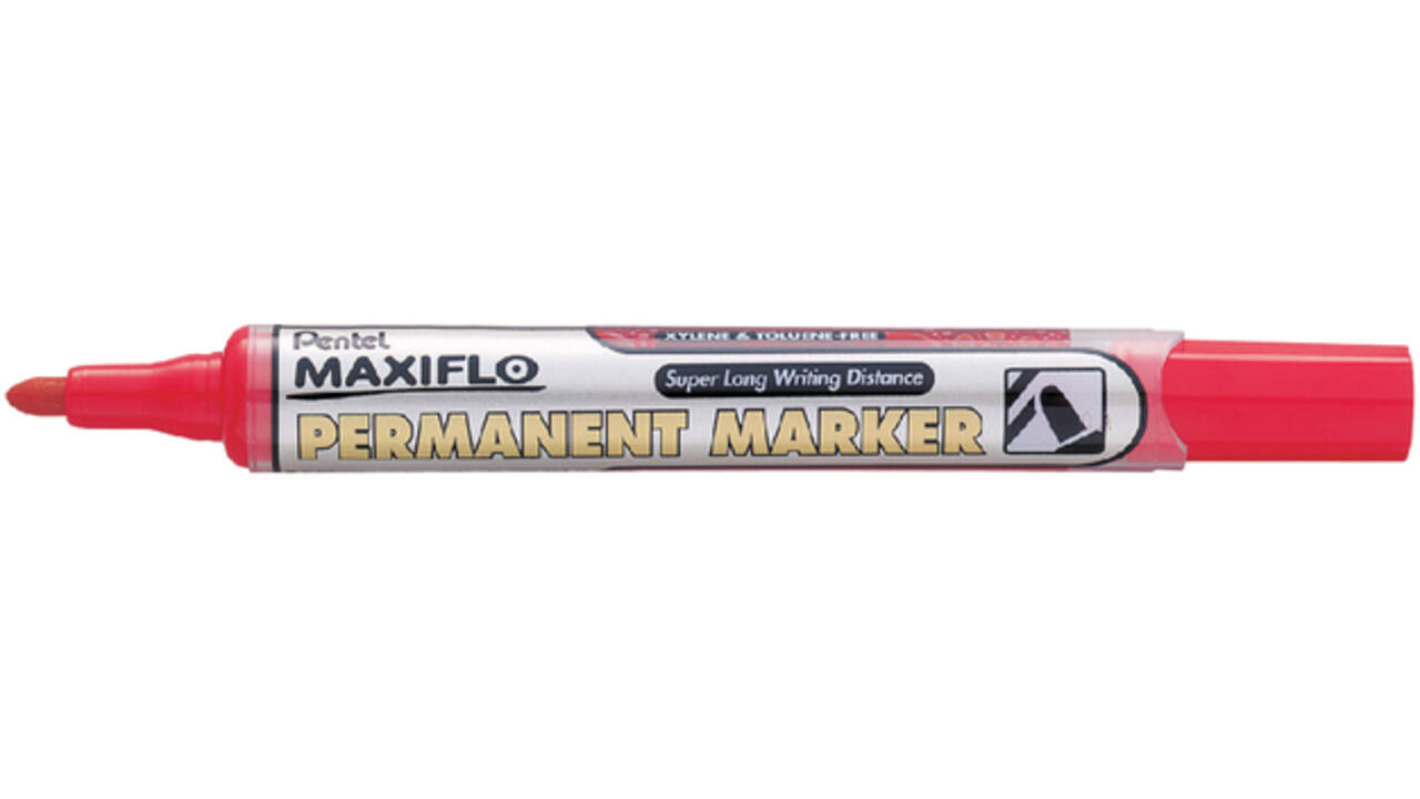 Viltstift Pentel NLF50 Maxiflo rond 1mm rood
