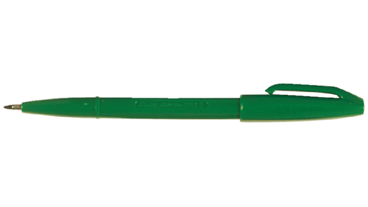 Fineliner Pentel Signpen S520 medium groen