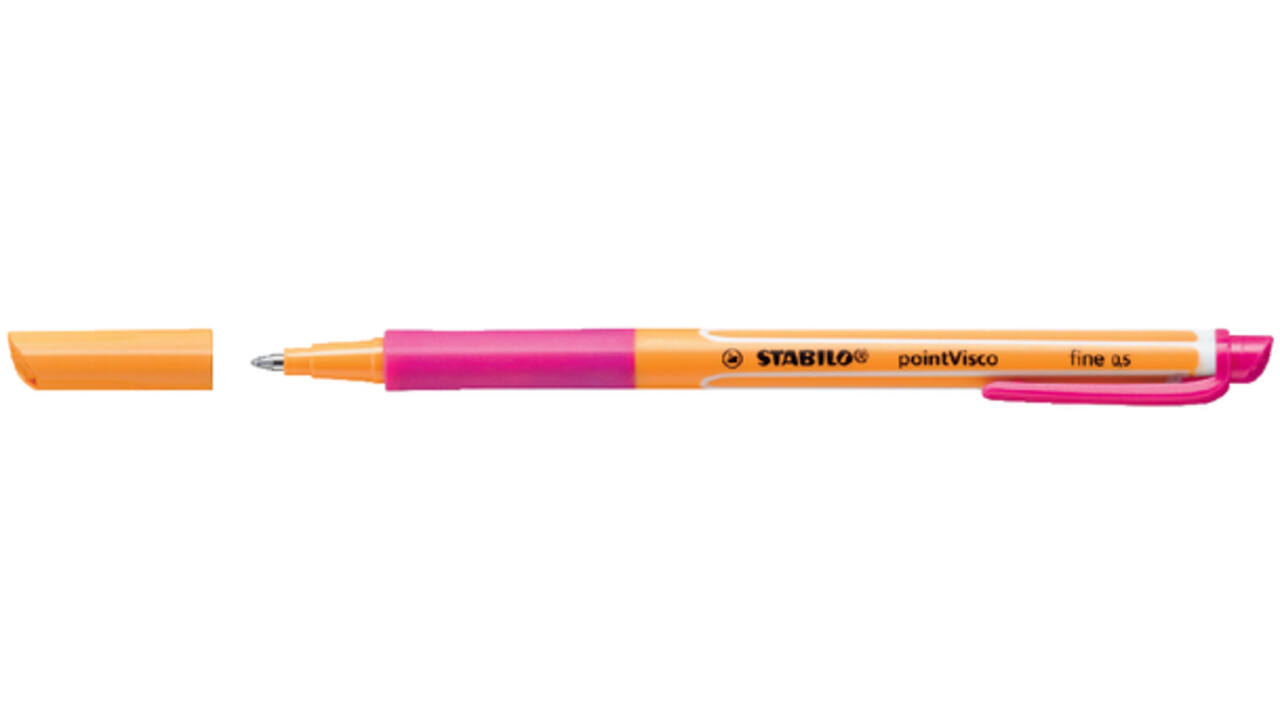 Rollerpen STABILO PointVisco 1099/56 fijn roze