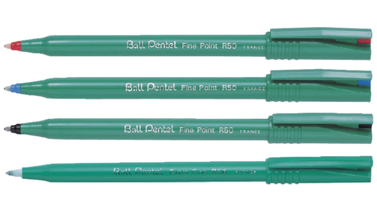 Rollerpen Pentel R50 medium rood