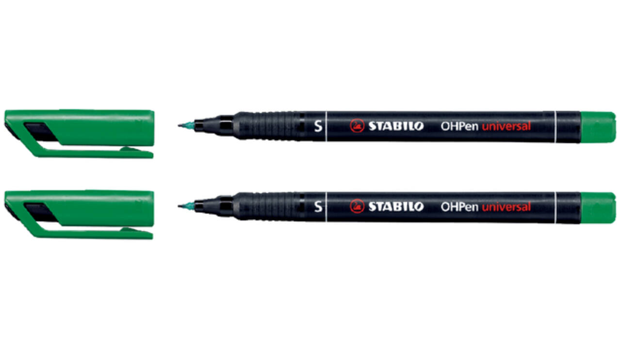 Viltstift STABILO OHpen 841/36 permanent rond superfijn groen