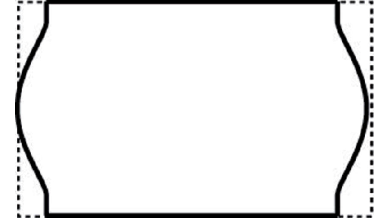 Prijsetiket 16x26mm Open-Data S14/Sato Judo permanent wit