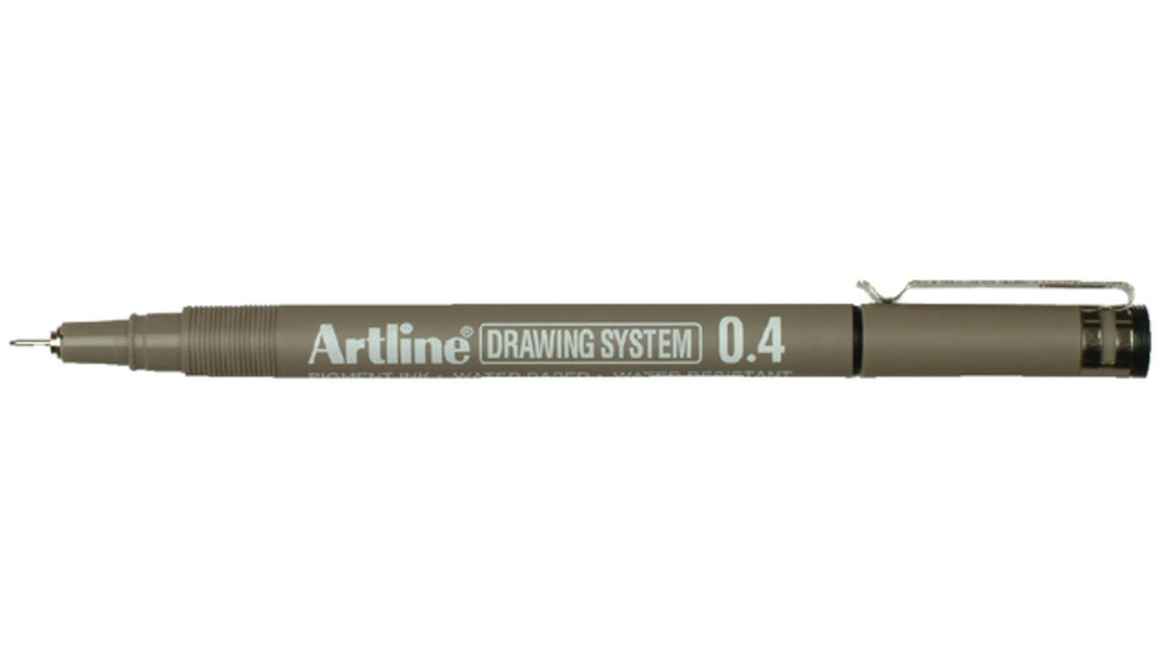 Fineliner Artline technisch 0.4mm zwart