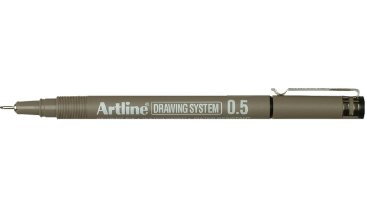 Fineliner Artline technisch 0.5mm zwart