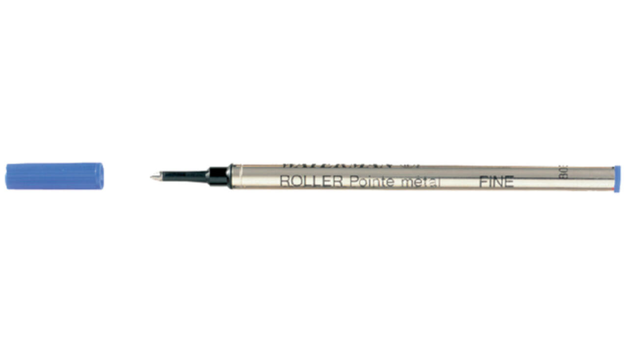 Rollerpenvulling Waterman fijn blauw blister à 1 stuk