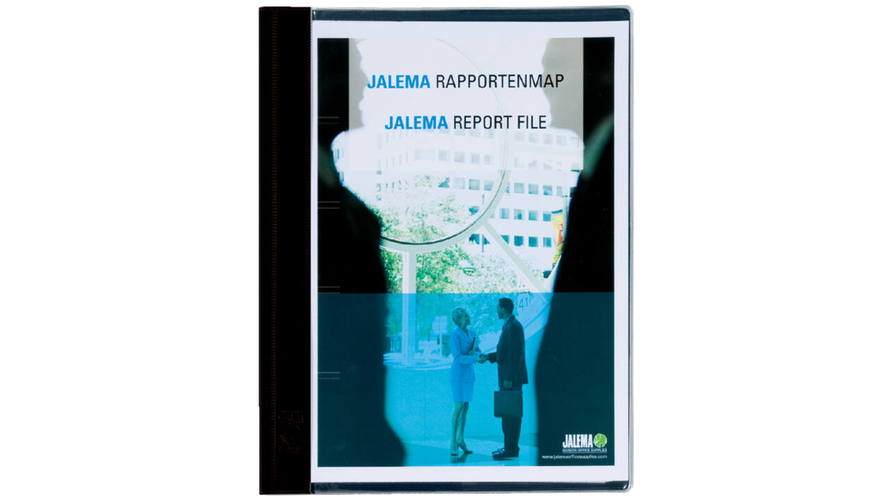 Rapportenmap Jalema A4 met snelhechter zwart