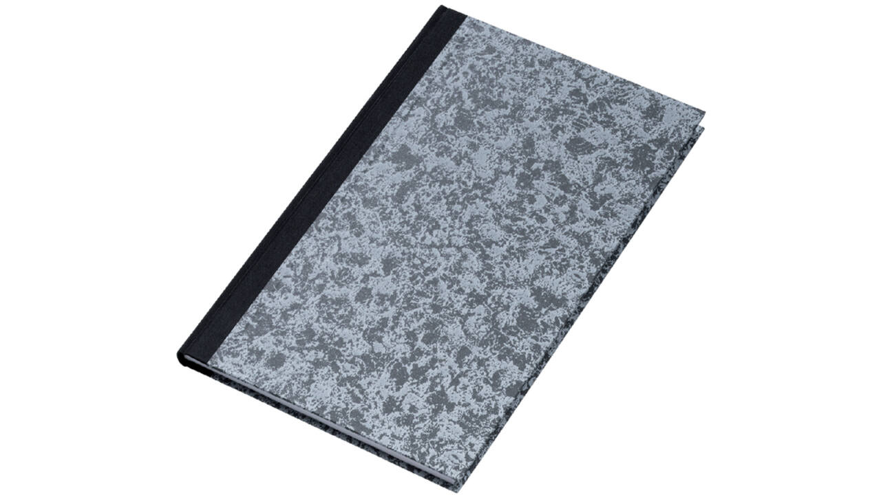 Notitieboek Djois Atlanta Excellent genaaid 330x205mm 288blz lijn grijs gewolkt
