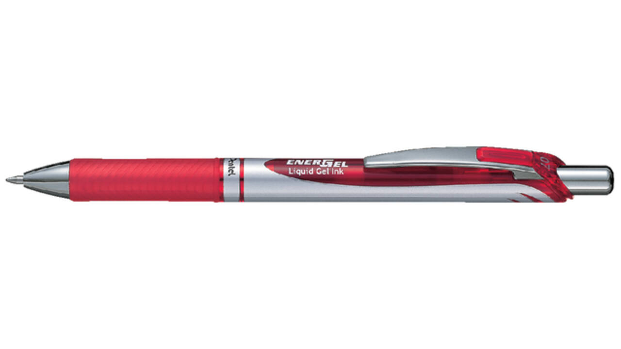 Gelschrijver Pentel BL77 Energel medium rood