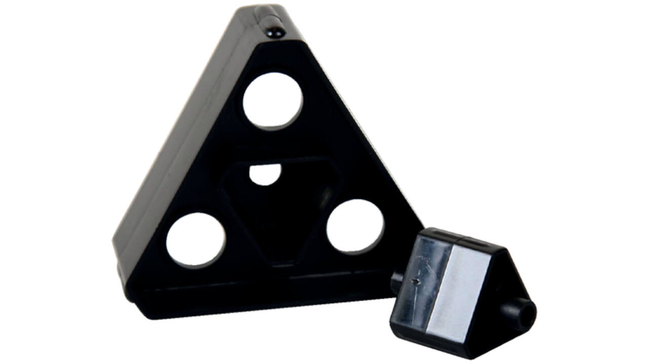 Plakbandhouderkern KW-trio voor 33meter en 66meter zwart