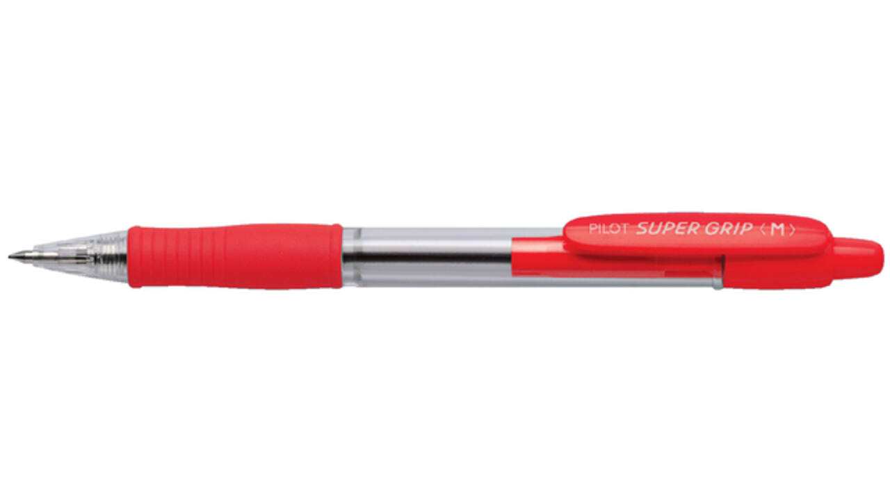 Balpen PILOT Super Grip medium rood