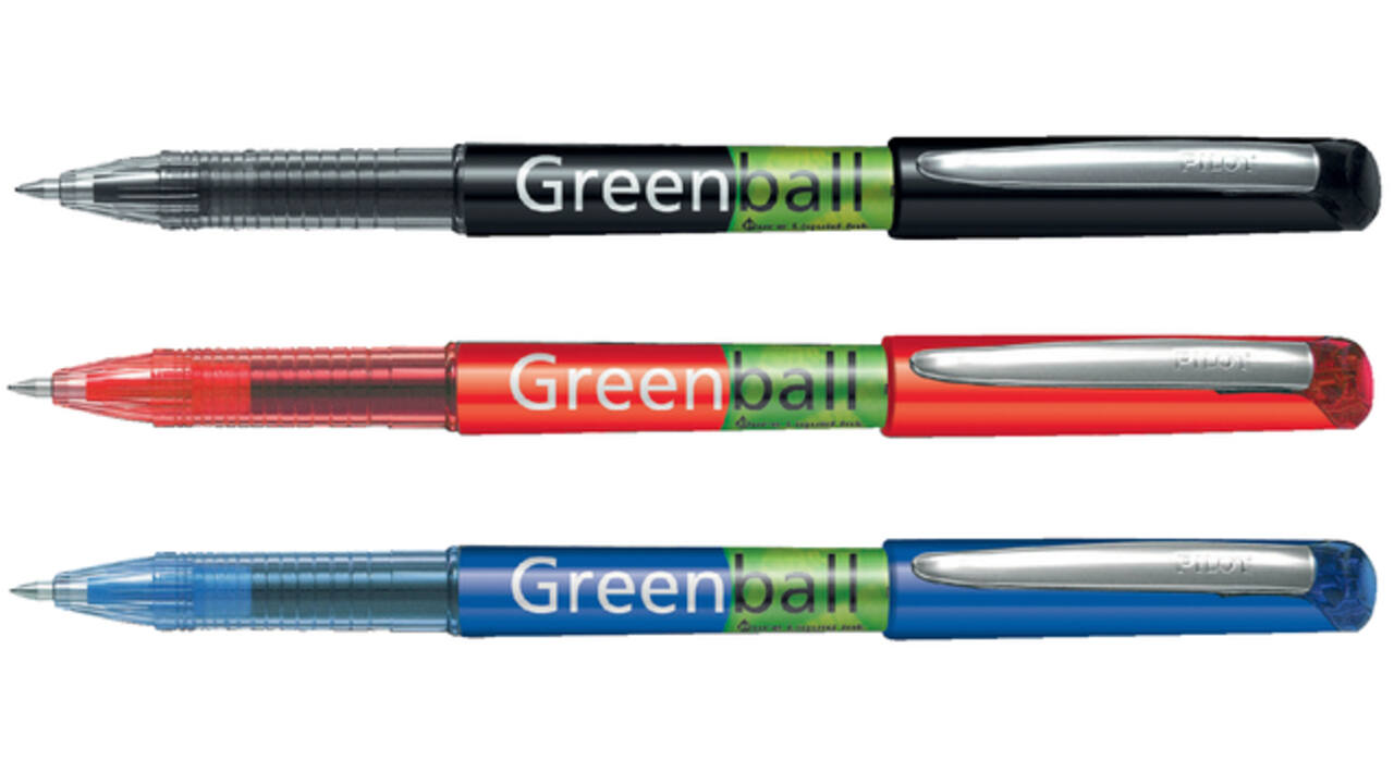 Rollerpen PILOT Greenball Begreen medium rood