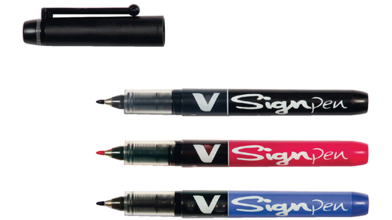 Fineliner PILOT V Signpen fijn zwart