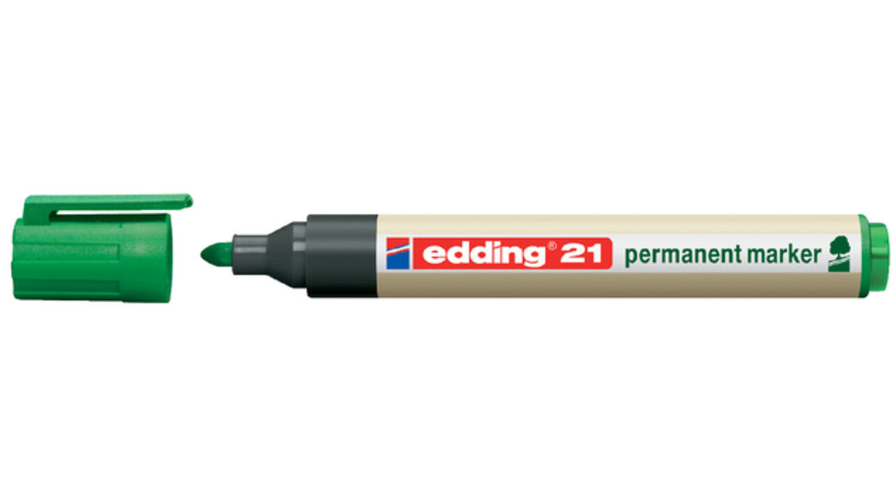 Viltstift edding 21 Ecoline rond groen 1.5-3mm