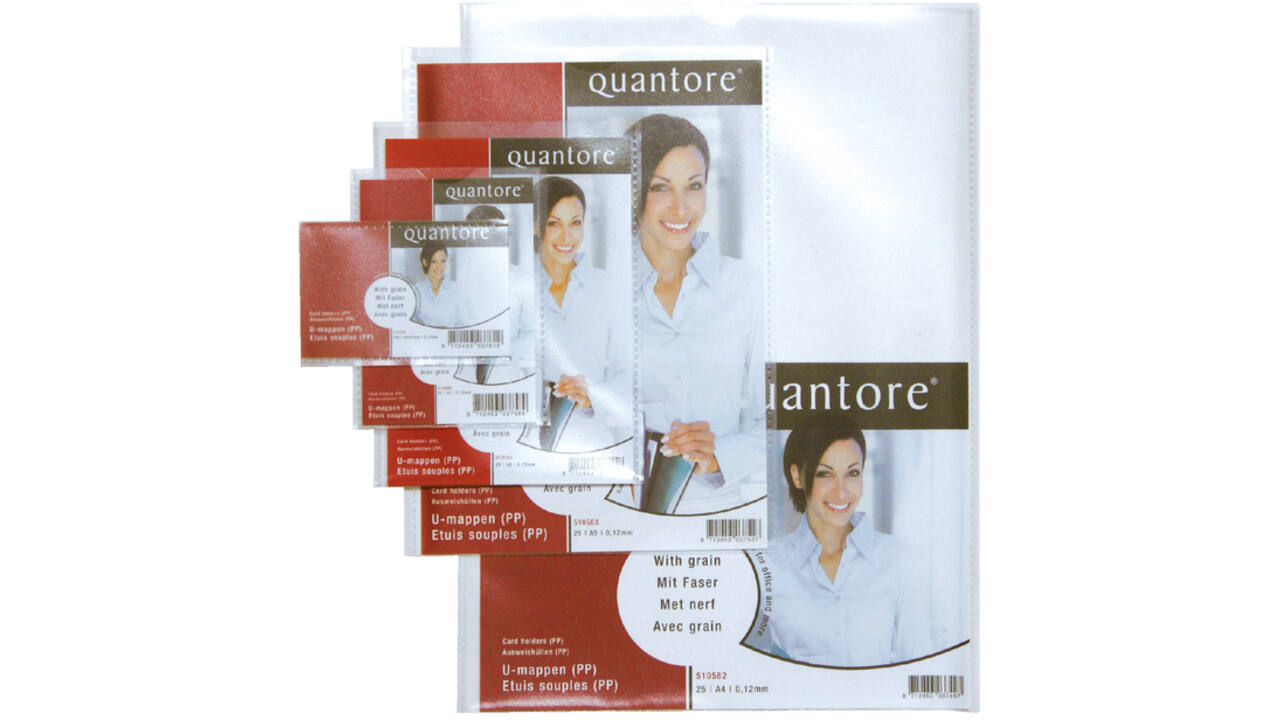 Insteekmap U-model Quantore A5 PP 0.12mm 25 stuks