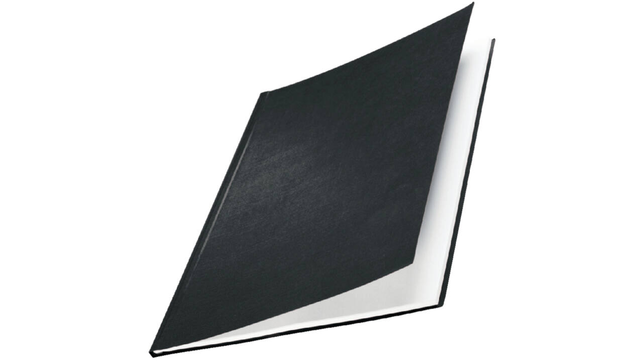 Inbindomslag Leitz 10.5mm harde kaft zwart