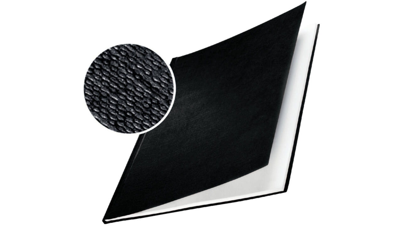 Inbindomslag Leitz 10.5mm harde kaft zwart