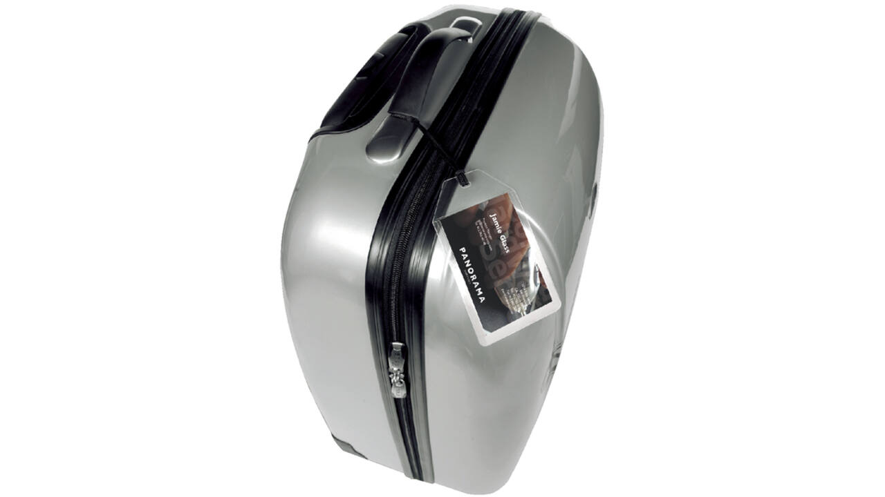 Label bagage Djois 3L 11120 72x123mm met nylonkoord transparant 10 stuks