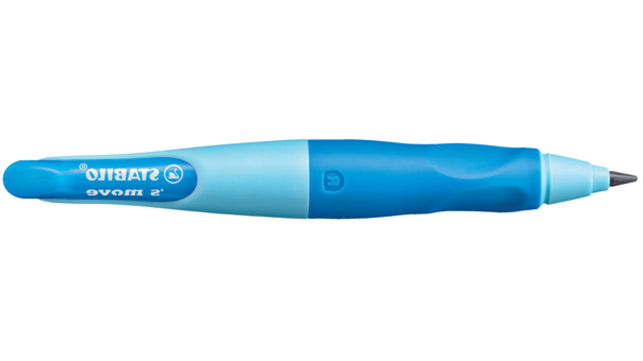 Vulpotlood STABILO Easyergo HB 3.15mm links blauw/donkerblauw incl puntenslijper blister à 1 stuk