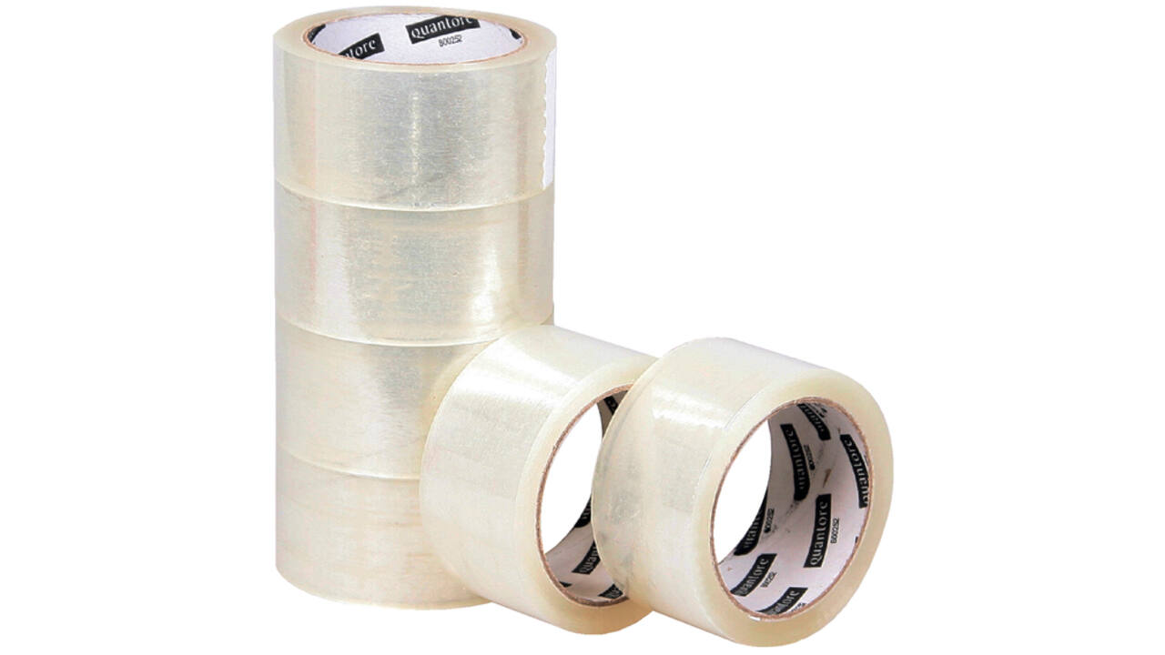 Verpakkingstape Quantore 50mmx60m PP transparant