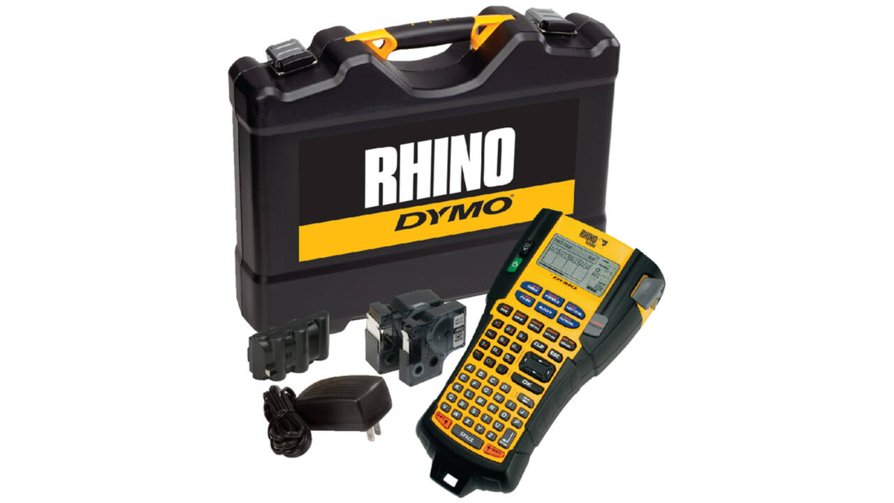 Labelprinter Dymo Rhino 5200 industrieel abc 19mm geel in koffer
