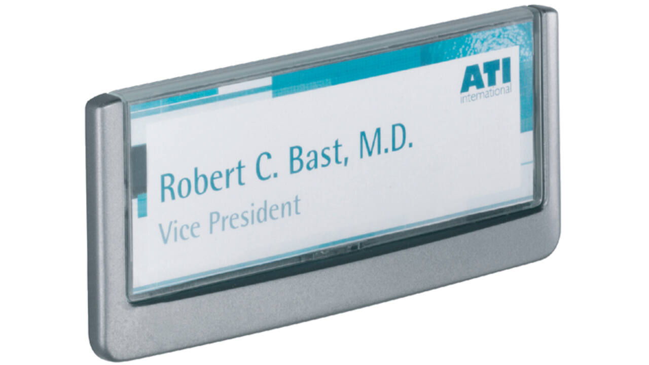 Deurbordje Durable Click sign 149x52.5mm grafiet