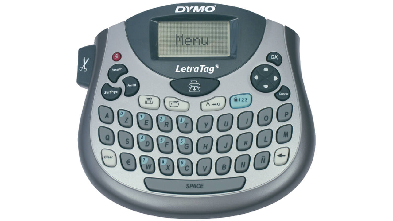 Labelprinter Dymo LetraTag 100T draagbaar azerty 12mm zilver