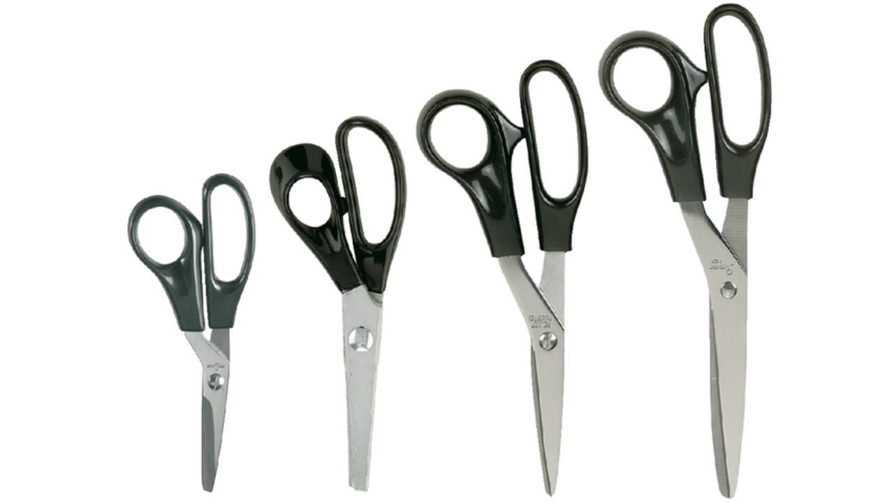 Schaar Quantore 190mm +plastic handvat zwart