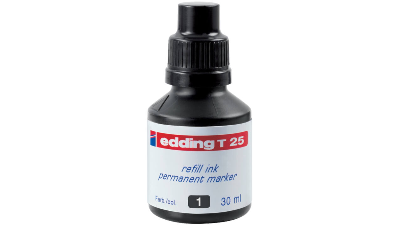Viltstiftinkt edding T25 zwart