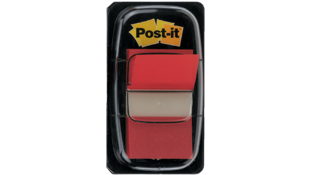 Indextabs Post-it 680 25.4x43.2mm rood 50 tabs