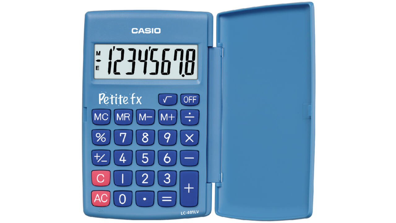 Rekenmachine Casio basisschool blauw